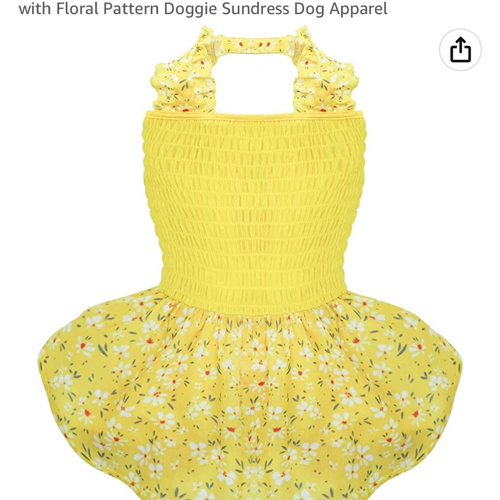Floral Pattern Doggie Sundress